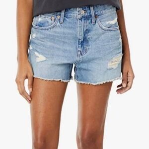 Madewell • Relaxed Denim Shorts Renfield Distressed Wash 26